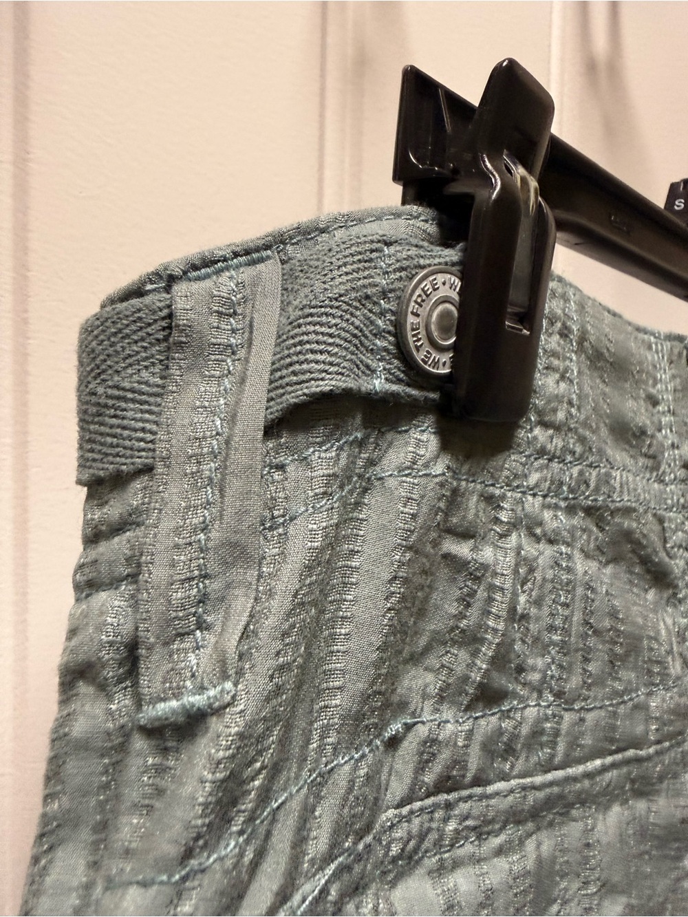 We The Free Scorpio Shirred Cargo Pants - Dusty Blue - Picture 12 of 12